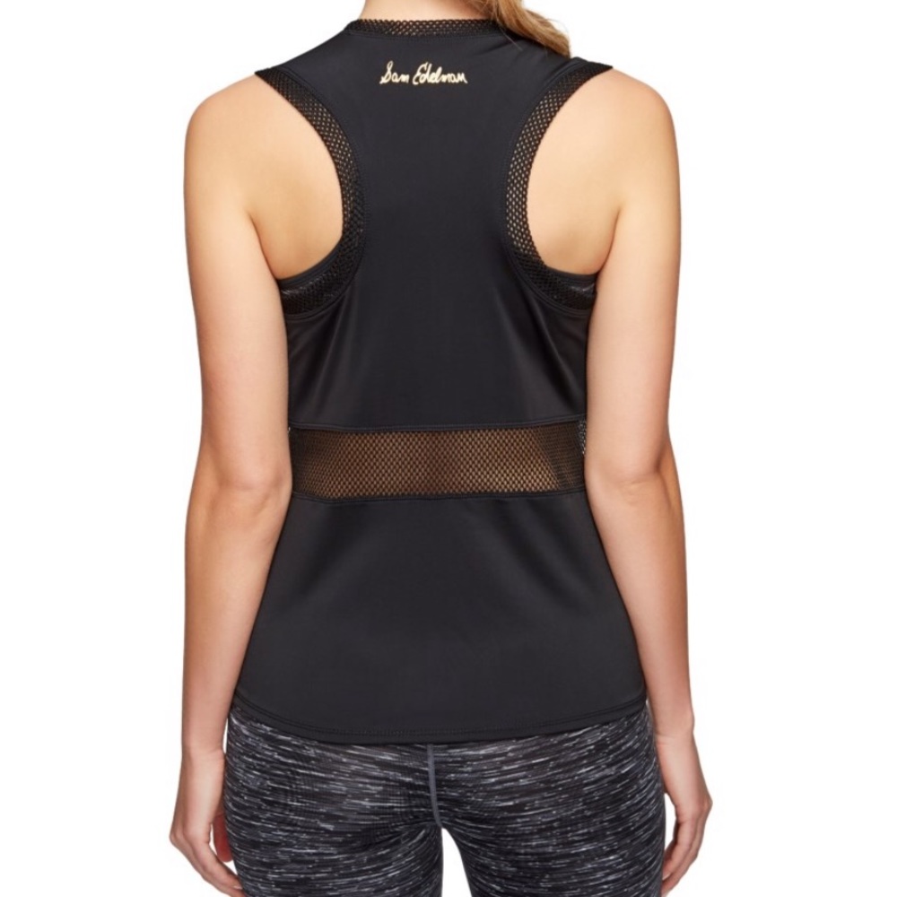 Sam Edelman athletic top tank mesh sleeveless cami - Picture 2 of 5
